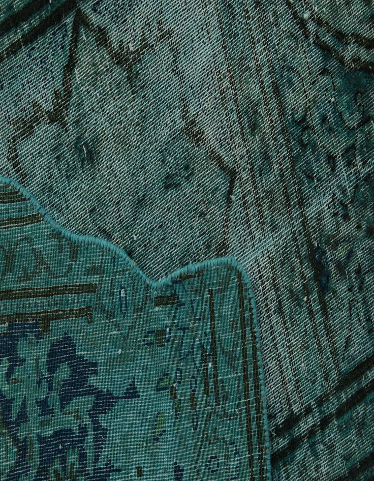 Detail image of 9' 9 x 12' 6  Hand Knotted Ultra Vintage Persian Wool Rug