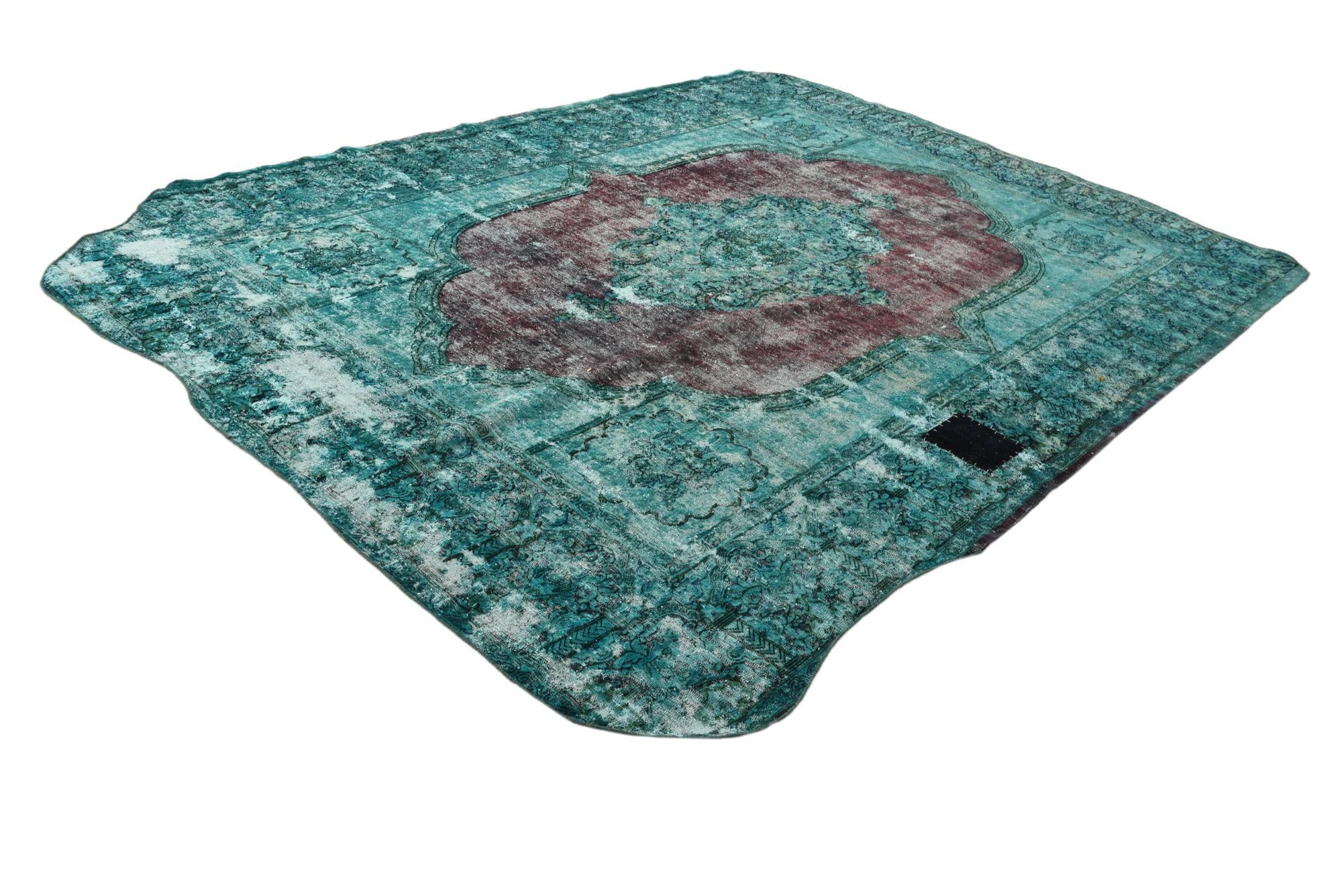 8' 9 x 12' 2 Hand Knotted Ultra Vintage Persian Wool Rug