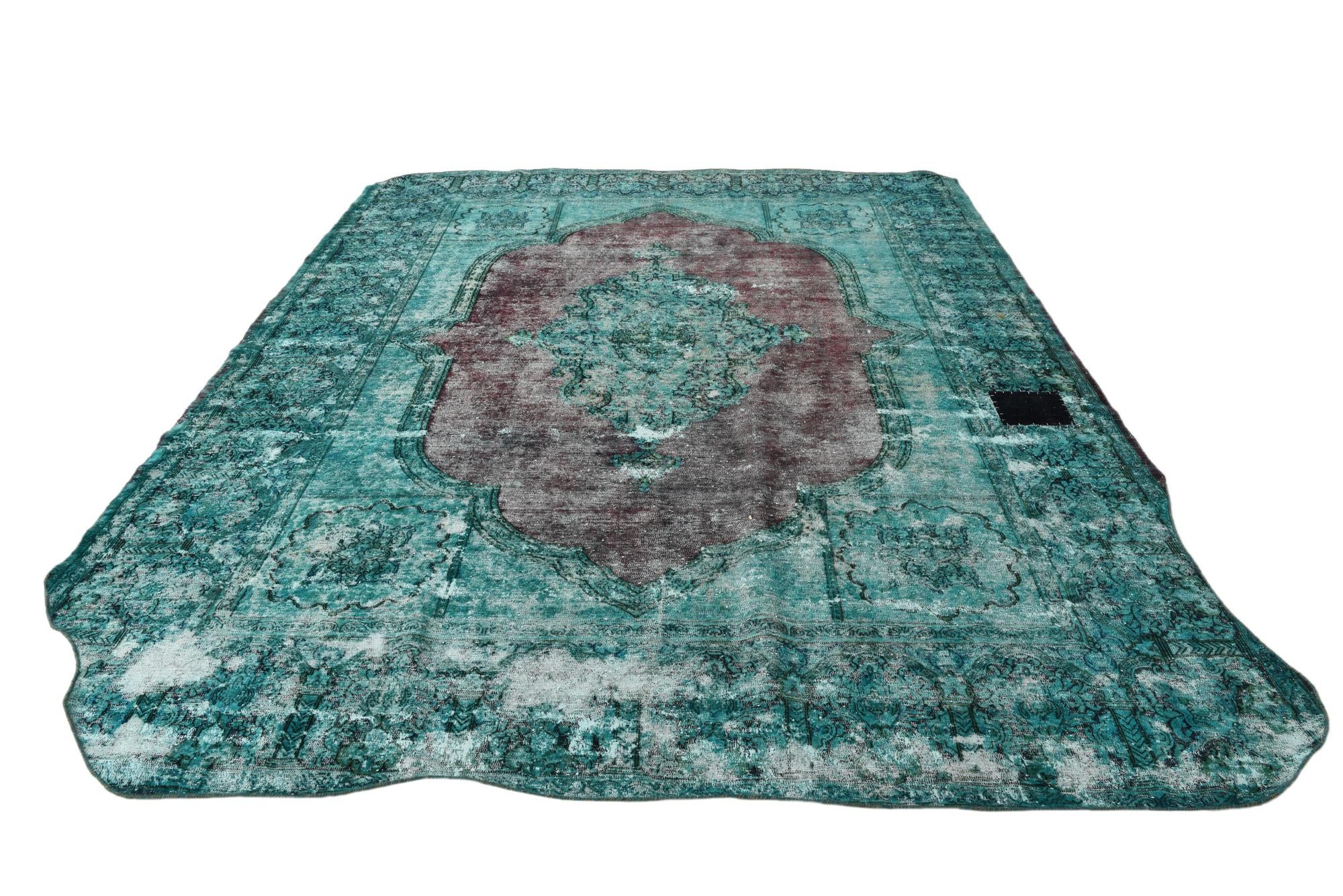8' 9 x 12' 2 Hand Knotted Ultra Vintage Persian Wool Rug