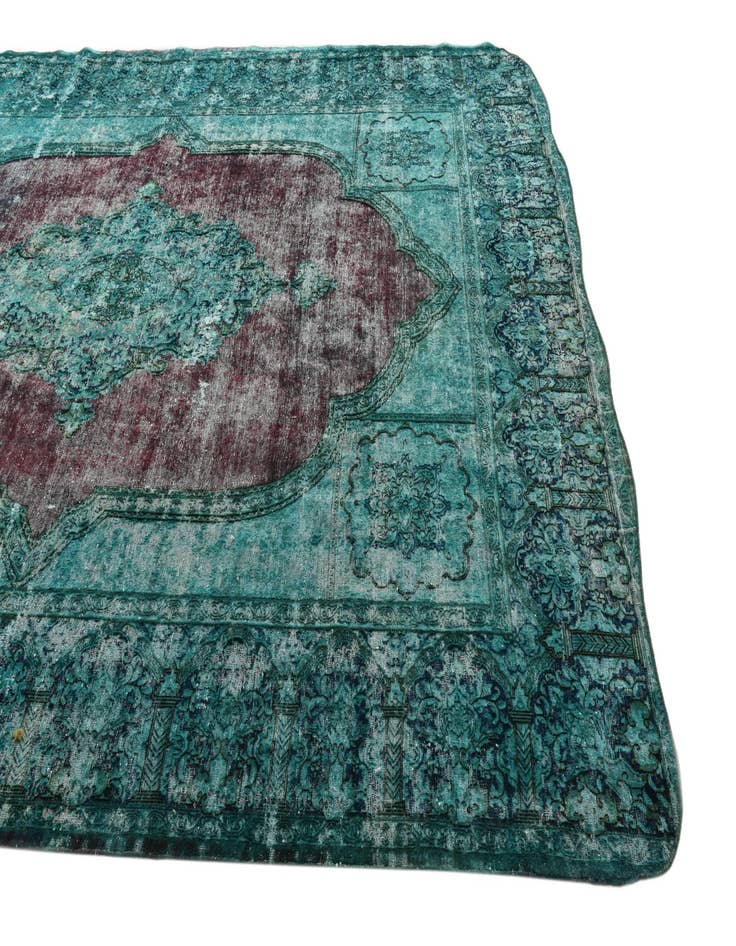 Detail image of 8' 9 x 12' 2  Hand Knotted Ultra Vintage Persian Wool Rug