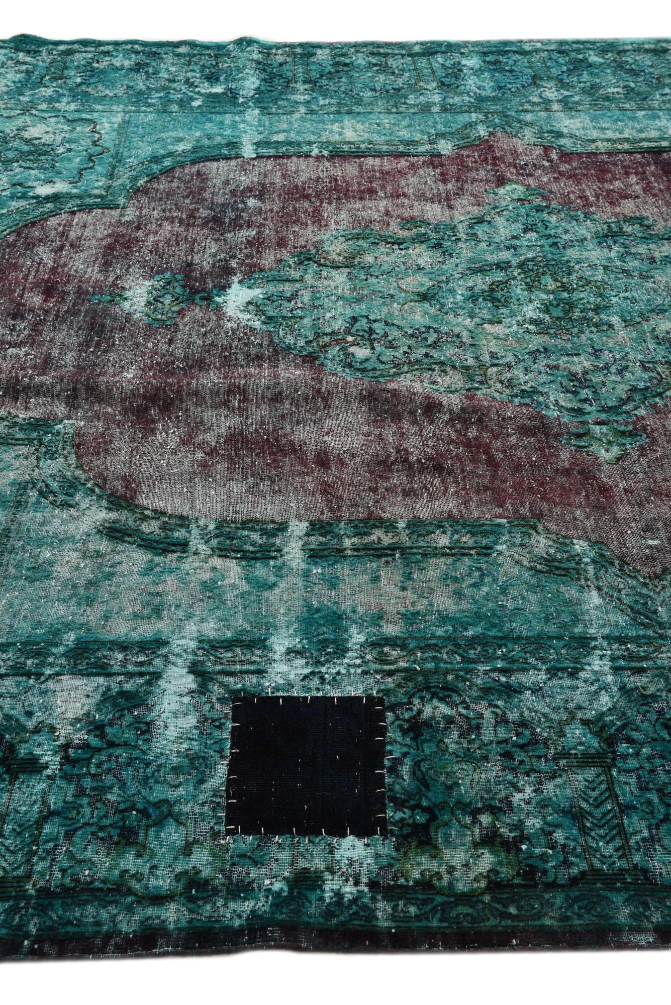 8' 9 x 12' 2 Hand Knotted Ultra Vintage Persian Wool Rug