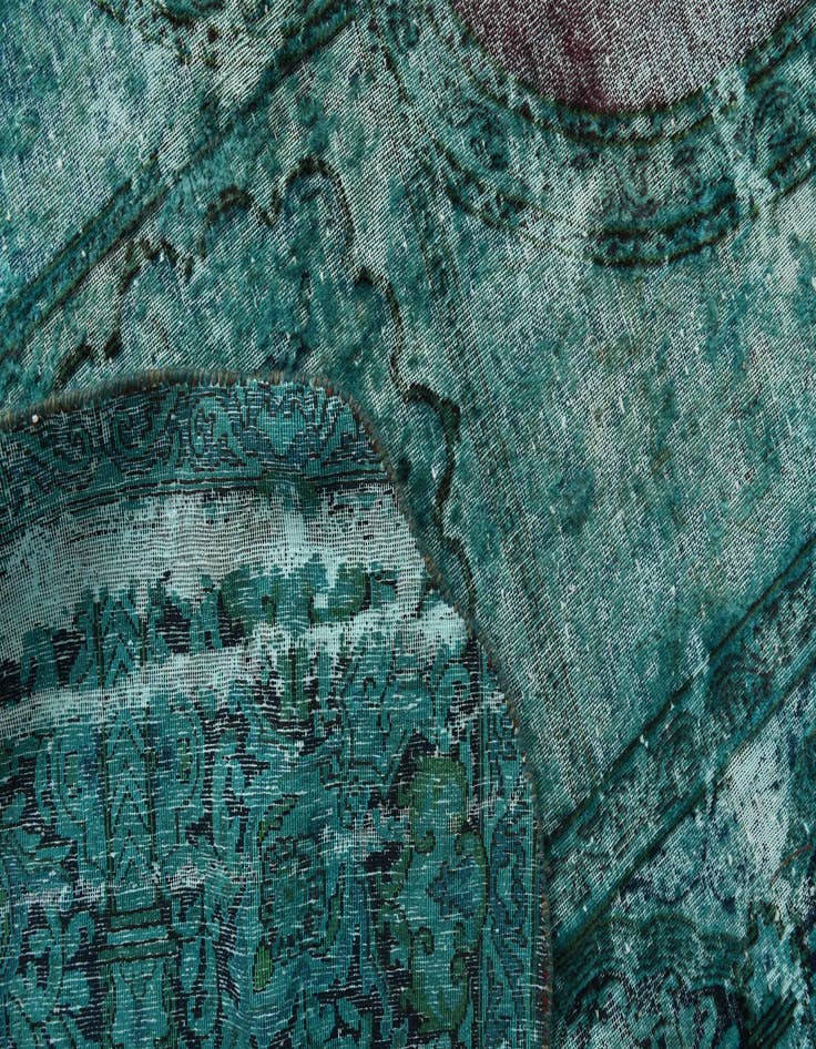 Detail image of 8' 9 x 12' 2  Hand Knotted Ultra Vintage Persian Wool Rug