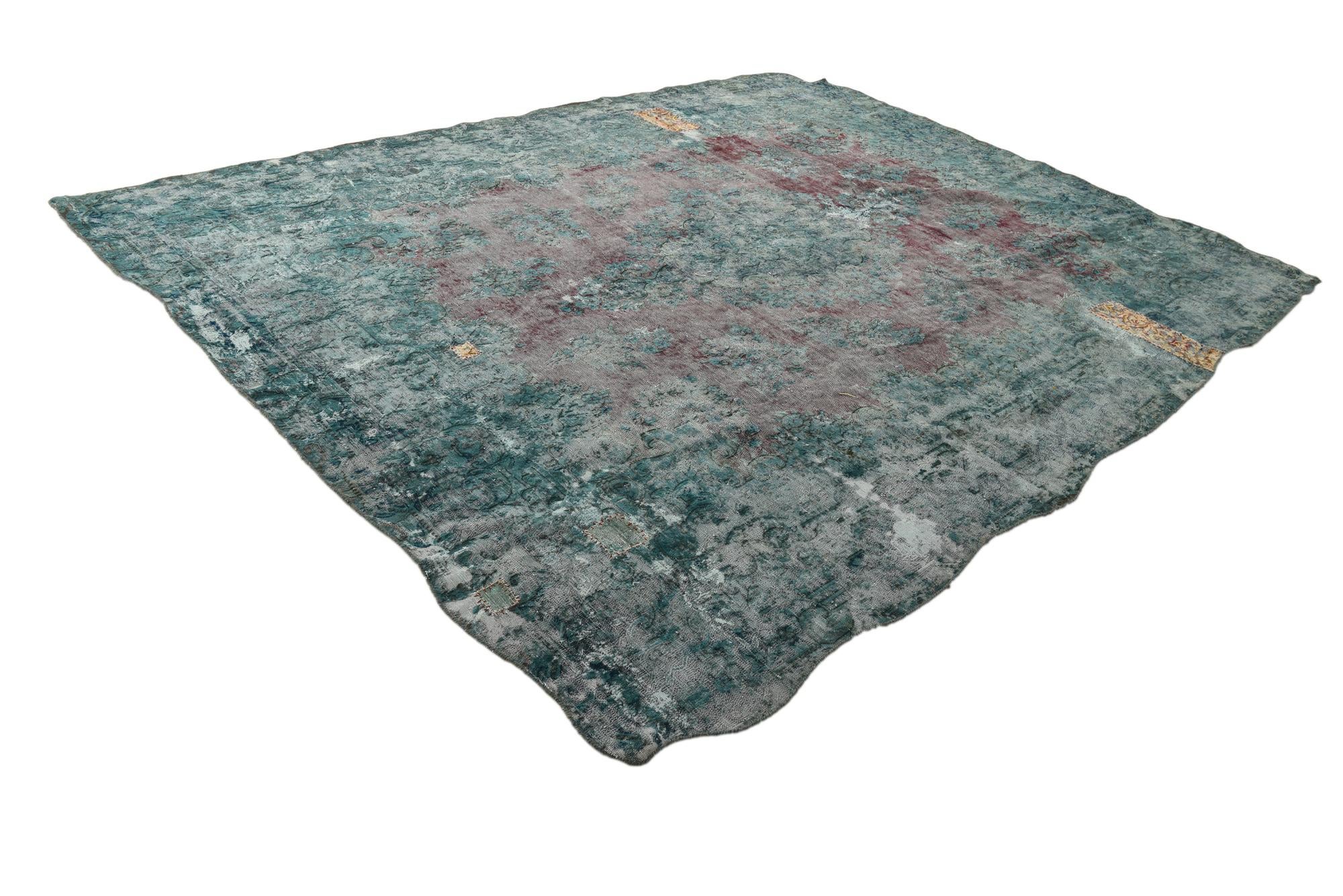 9' 8 x 12' 8 Hand Knotted Ultra Vintage Persian Wool Rug