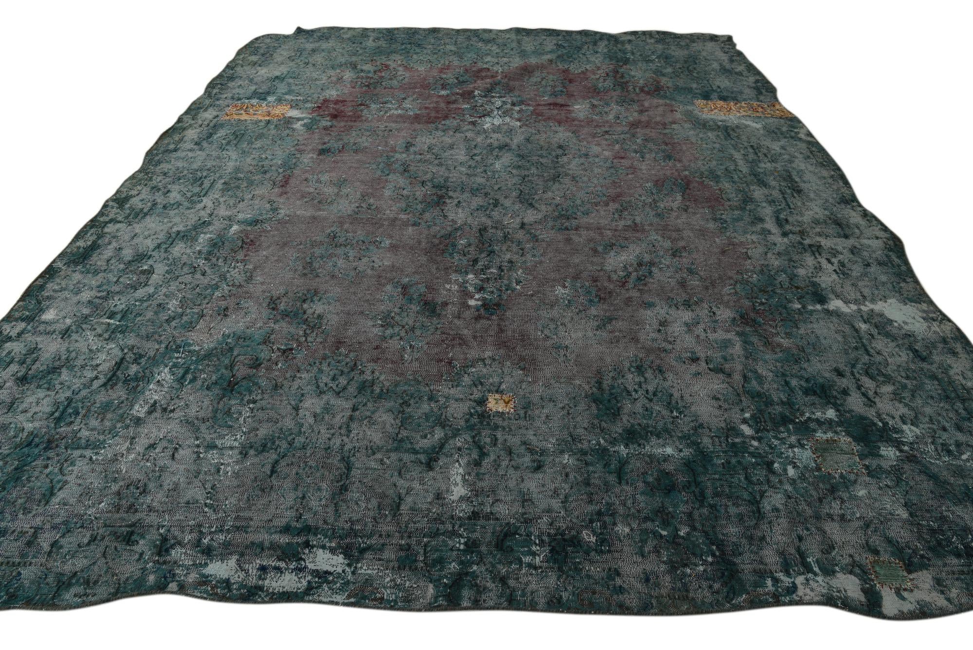 9' 8 x 12' 8 Hand Knotted Ultra Vintage Persian Wool Rug