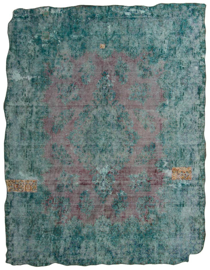 Detail image of 9' 8 x 12' 8 Hand Knotted Ultra Vintage Persian Wool Rug