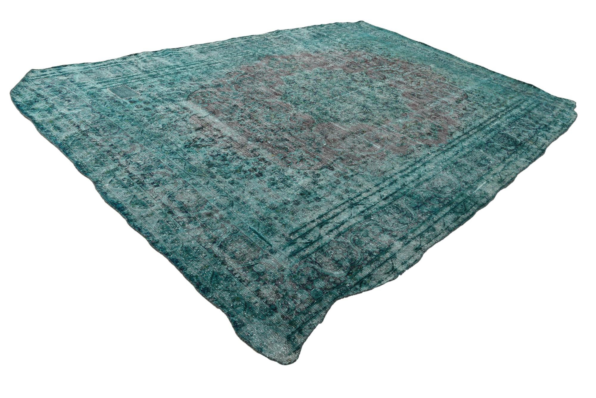 9' 10 x 14' 8 Hand Knotted Ultra Vintage Persian Wool Rug