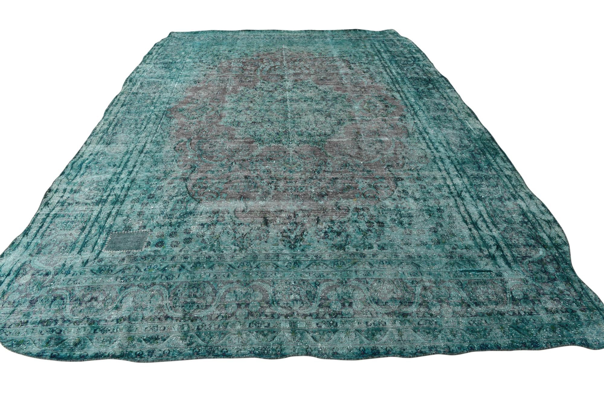 9' 10 x 14' 8 Hand Knotted Ultra Vintage Persian Wool Rug