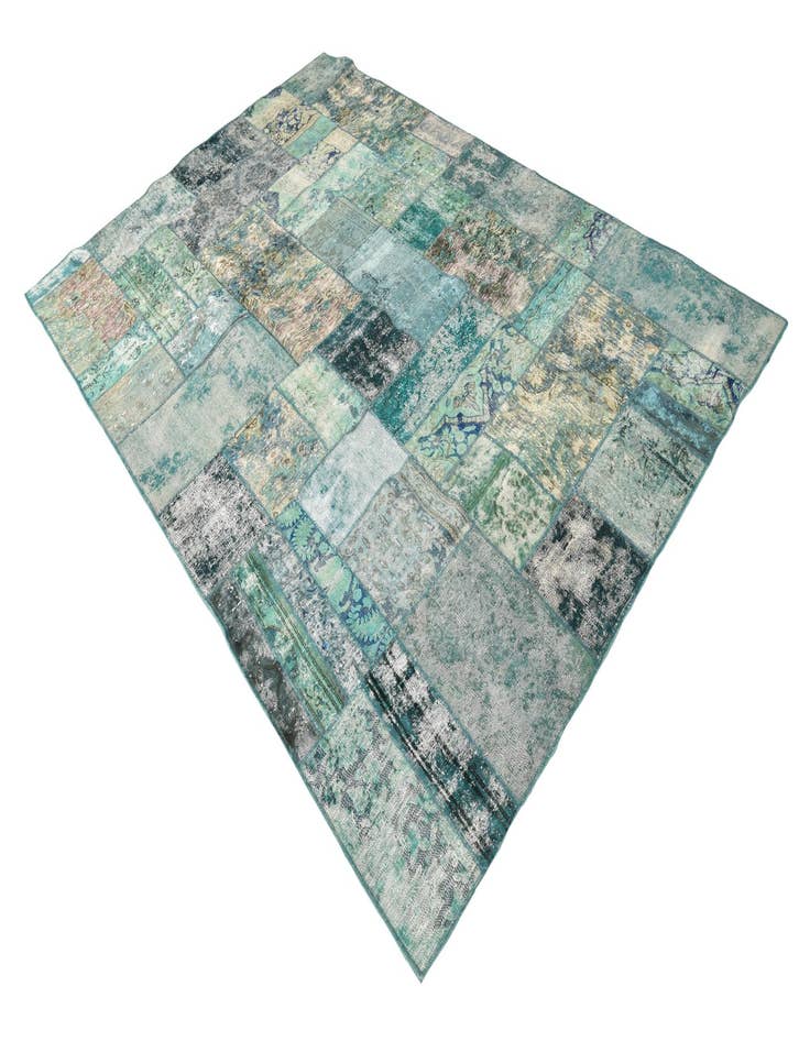 Detail image of 6' 3 x 9' 4 Hand Knotted Ultra Vintage Persian Wool Rug