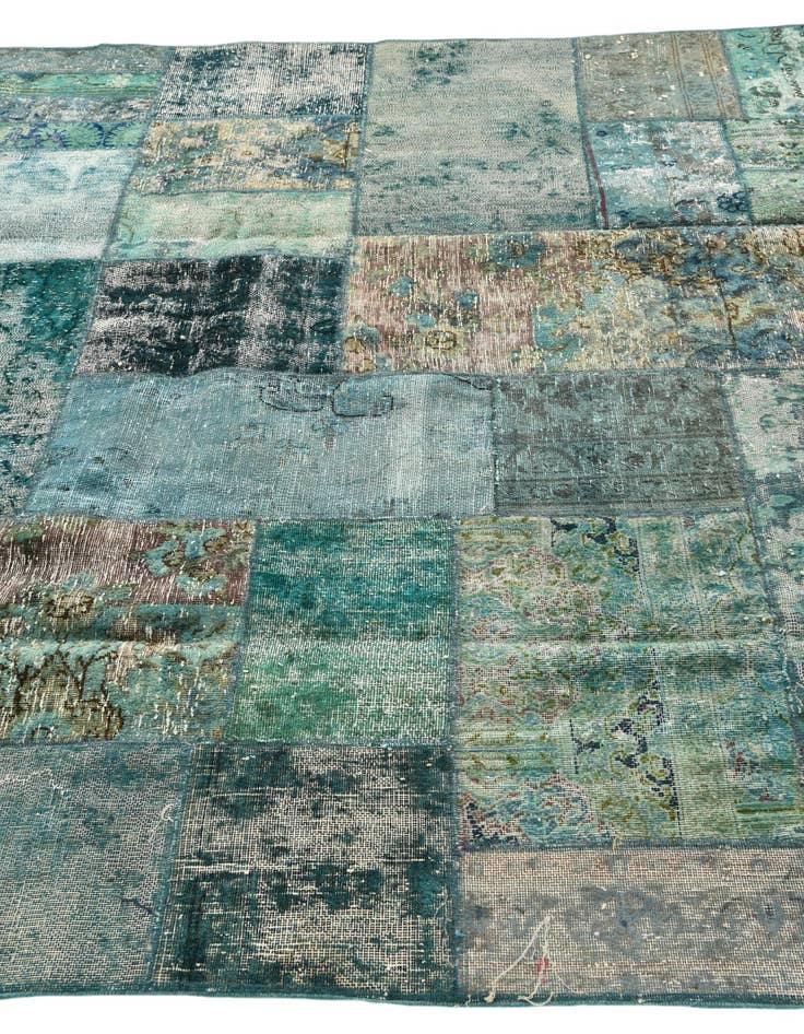 Detail image of 6' 3 x 9' 4 Hand Knotted Ultra Vintage Persian Wool Rug