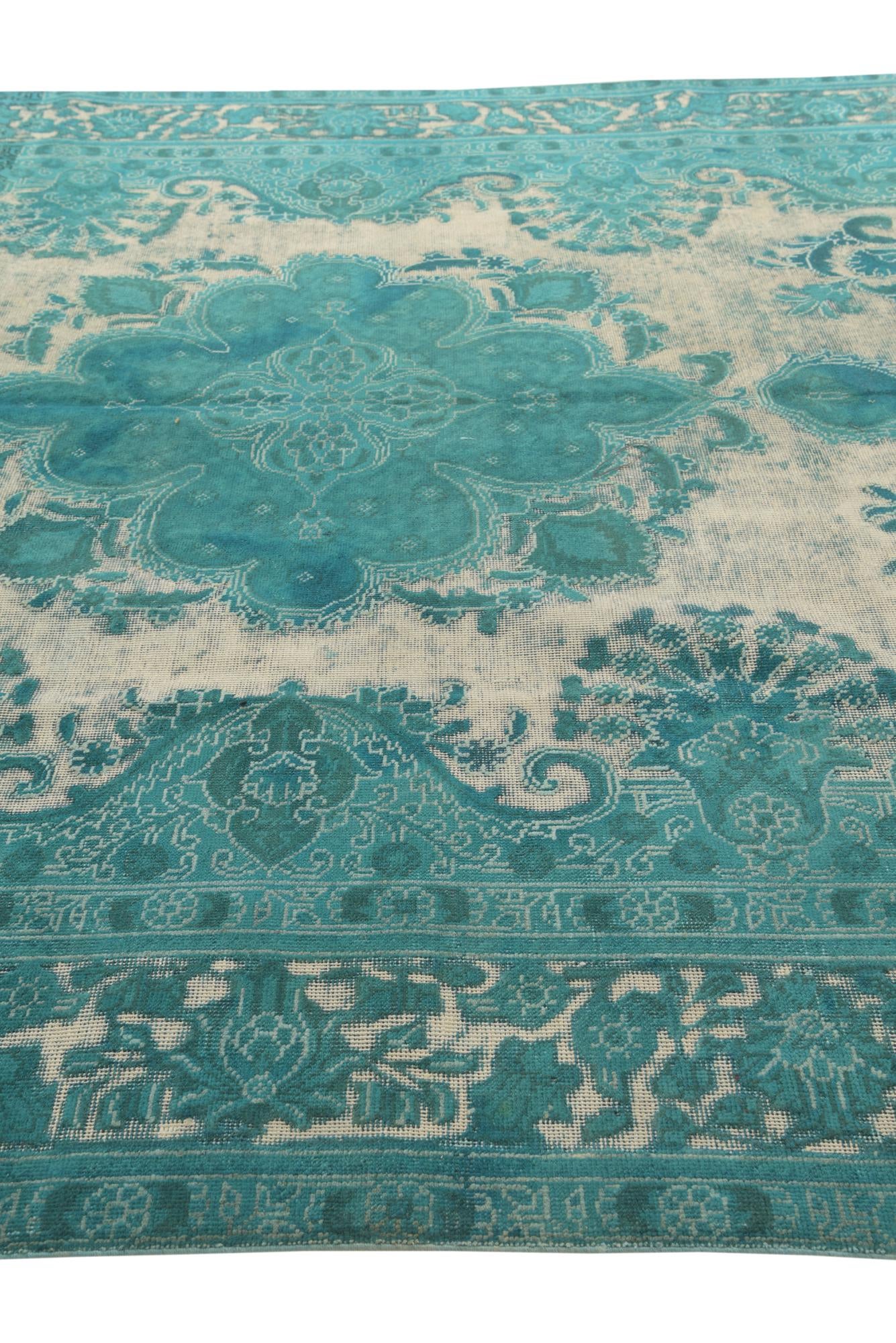 9' 3 x 12' 4 Hand Knotted Ultra Vintage Persian Wool Rug