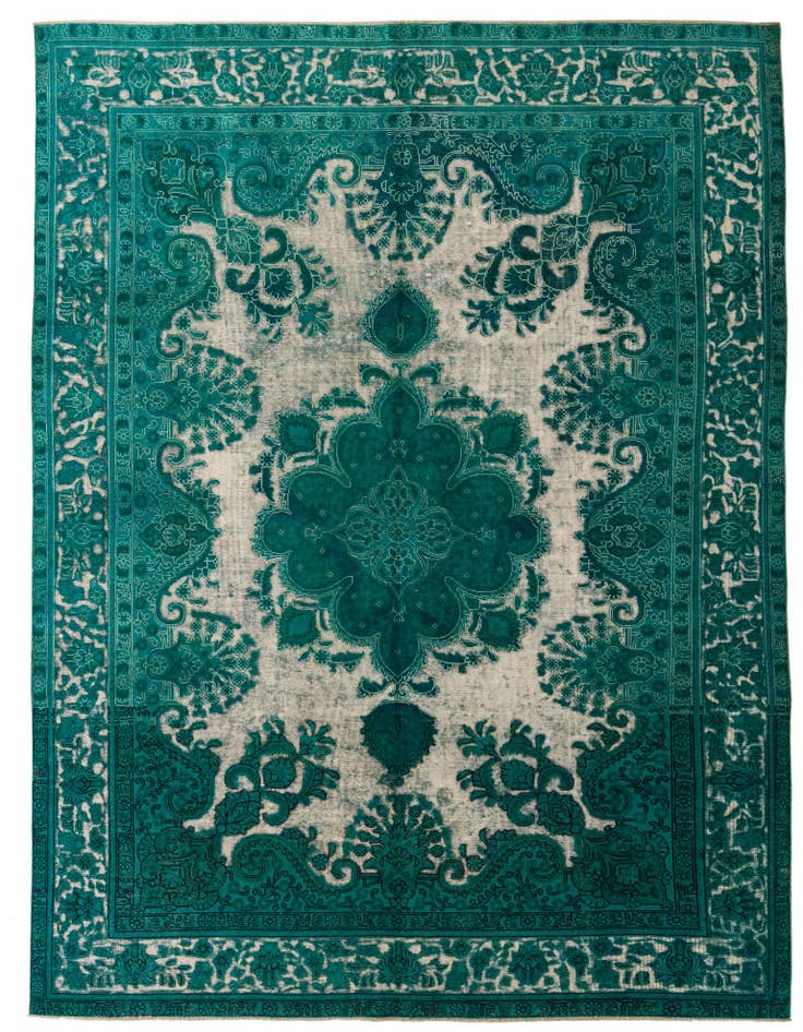 Detail image of 9' 3 x 12' 4 Hand Knotted Ultra Vintage Persian Wool Rug