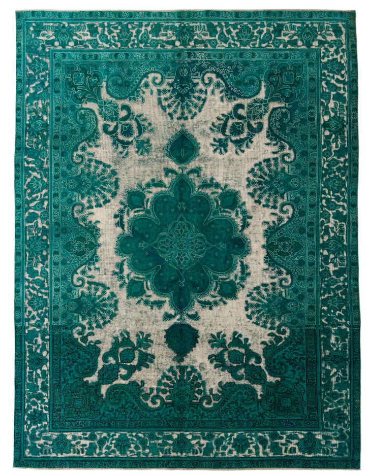 9' 3 x 12' 4 Hand Knotted Ultra Vintage Persian Wool Rug