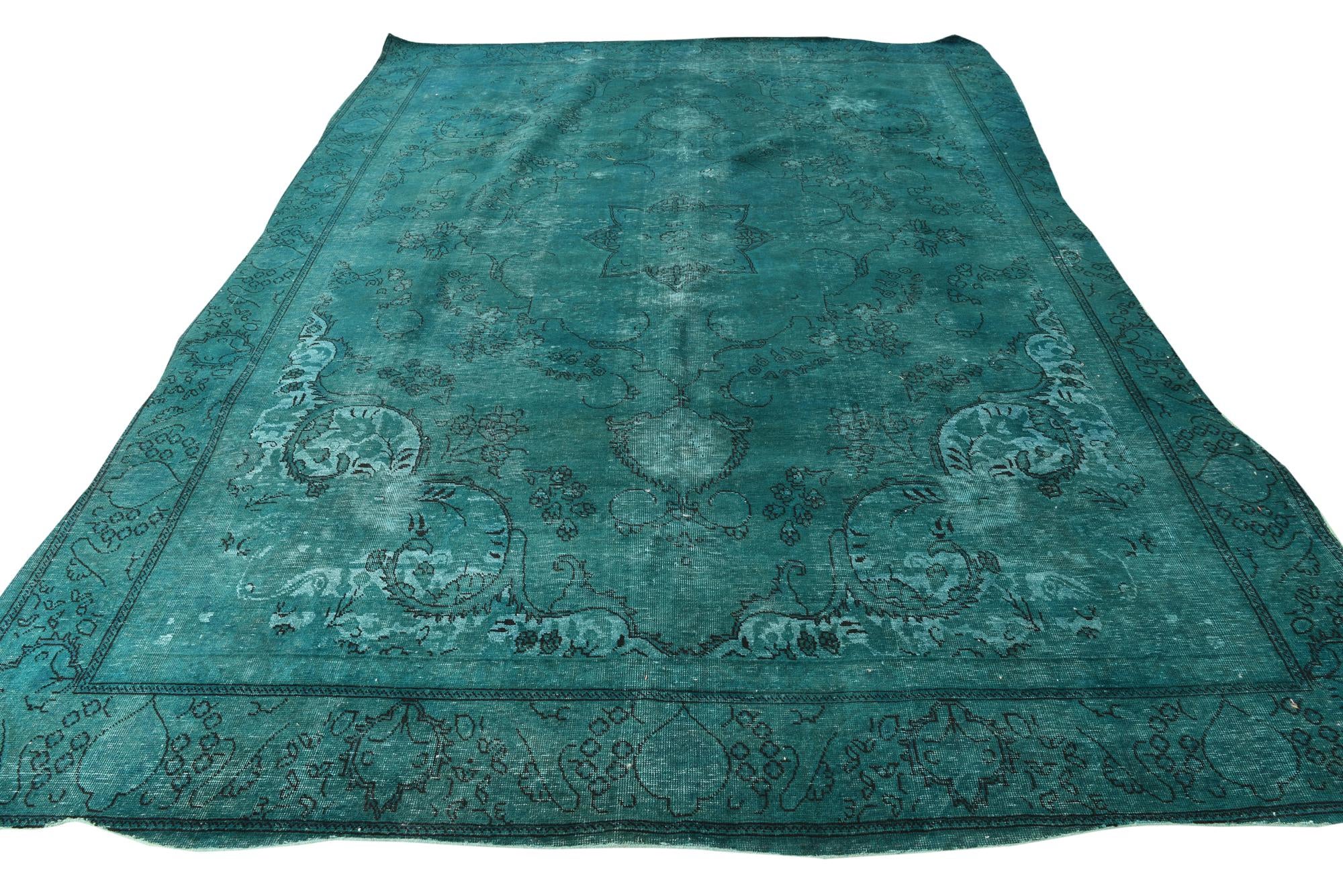 8' 7 x 12' 4 Hand Knotted Ultra Vintage Persian Wool Rug