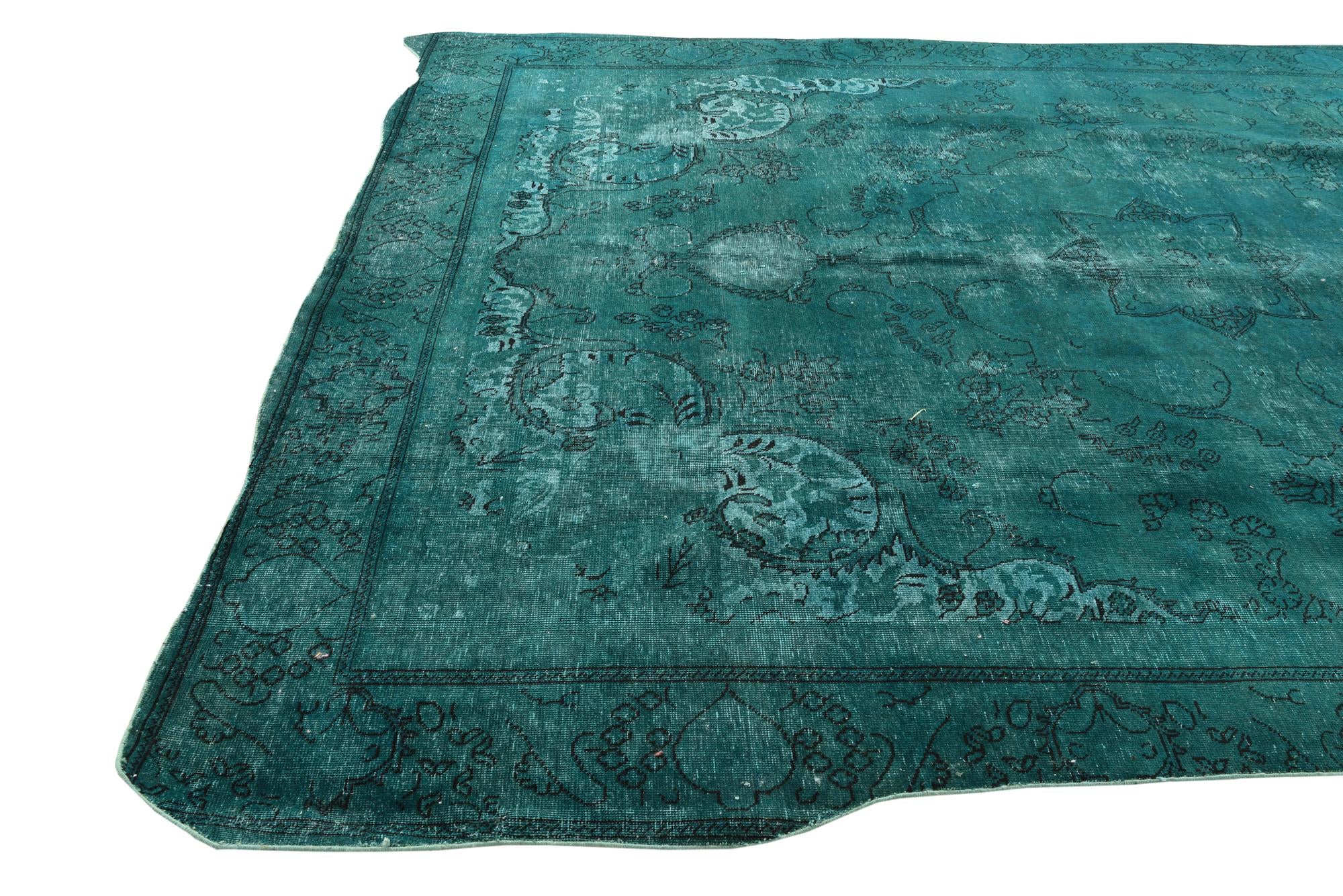8' 7 x 12' 4 Hand Knotted Ultra Vintage Persian Wool Rug