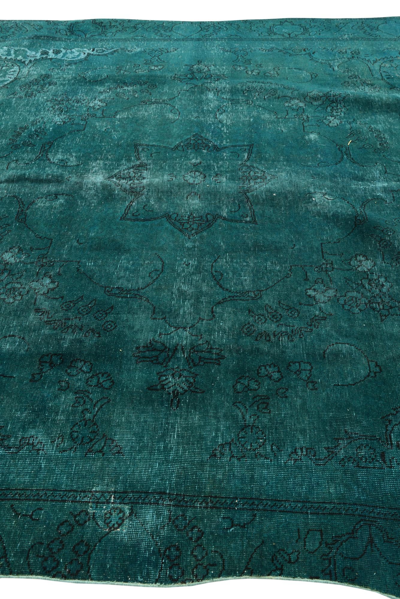 8' 7 x 12' 4 Hand Knotted Ultra Vintage Persian Wool Rug