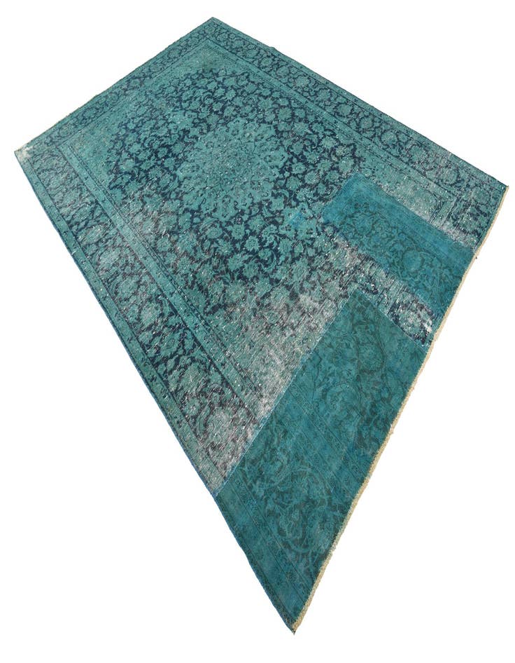 Detail image of 7' 5 x 10' 6  Hand Knotted Ultra Vintage Persian Wool Rug