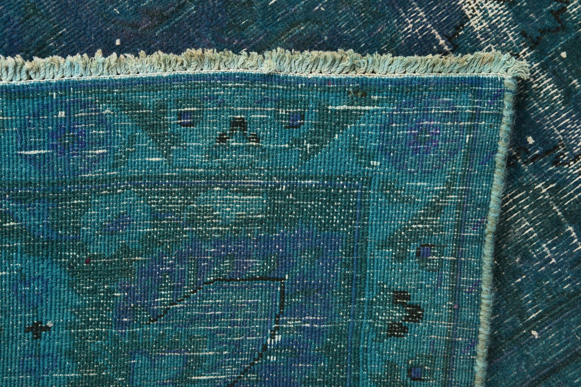 9' 1 x 12' Hand Knotted Ultra Vintage Persian Wool Rug