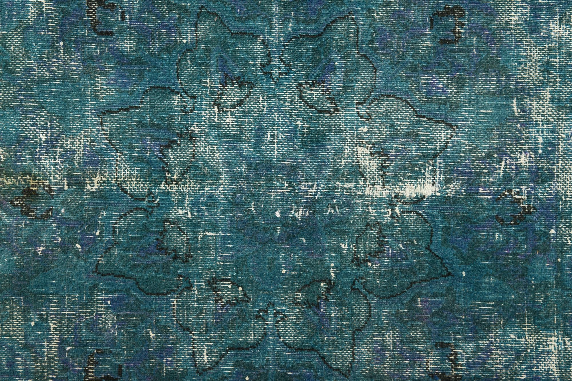 9' 1 x 12' Hand Knotted Ultra Vintage Persian Wool Rug