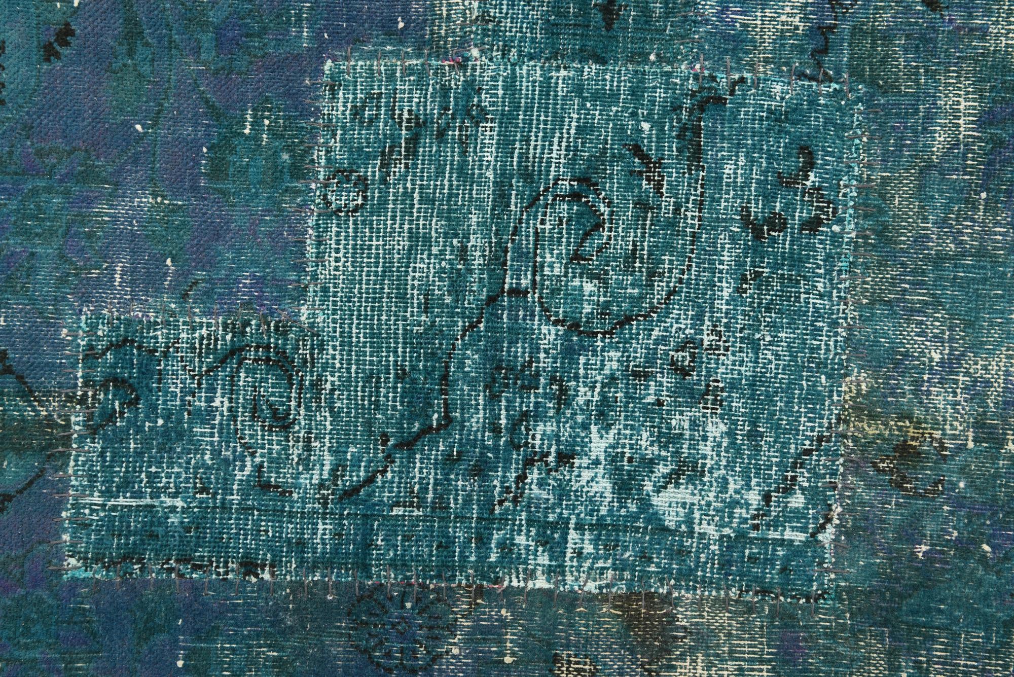 9' 1 x 12' Hand Knotted Ultra Vintage Persian Wool Rug