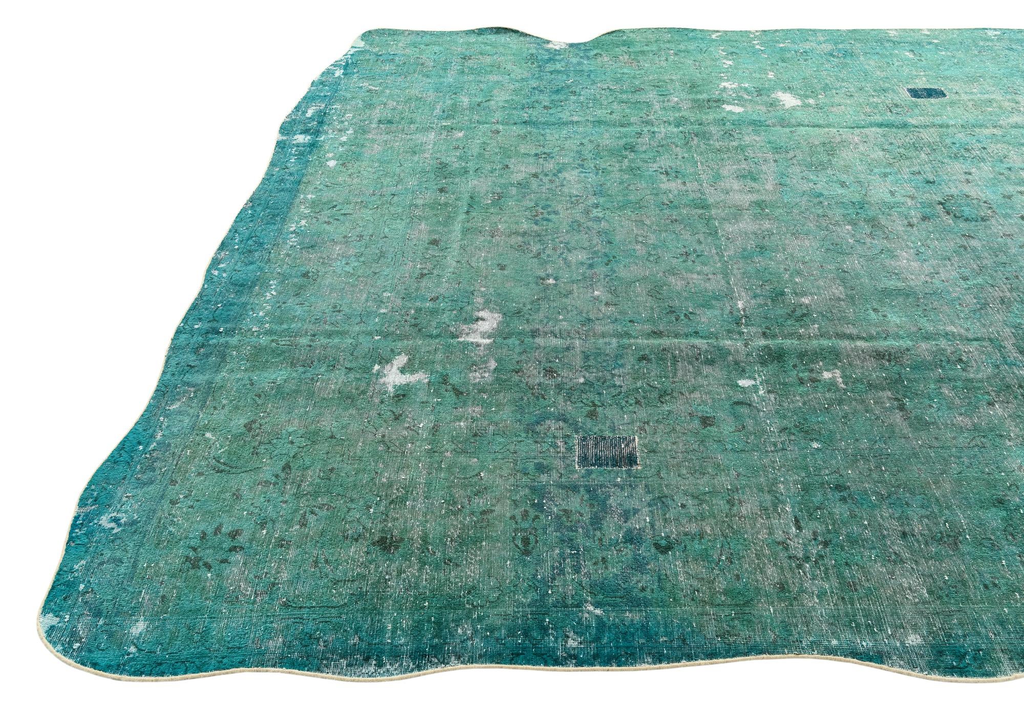 9' 2 x 13' 4 Hand Knotted Ultra Vintage Persian Wool Rug