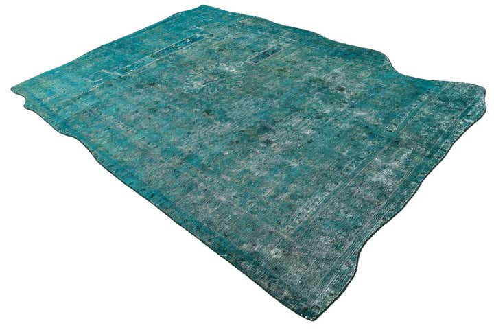6' 5 x 9' 7 Hand Knotted Ultra Vintage Persian Wool Rug
