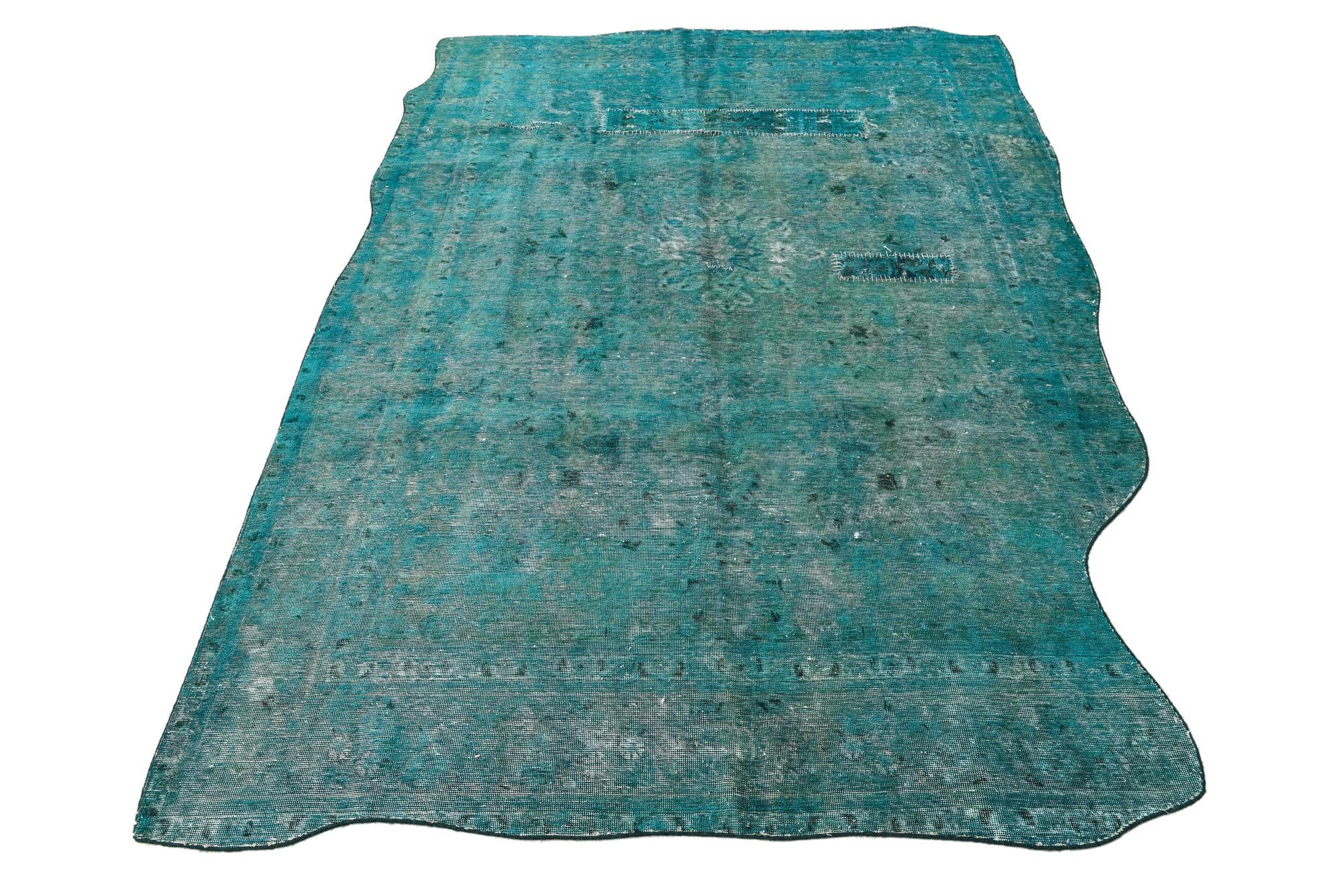 6' 5 x 9' 7 Hand Knotted Ultra Vintage Persian Wool Rug