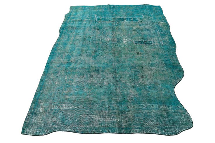 Detail image of 6' 5 x 9' 7 Hand Knotted Ultra Vintage Persian Wool Rug