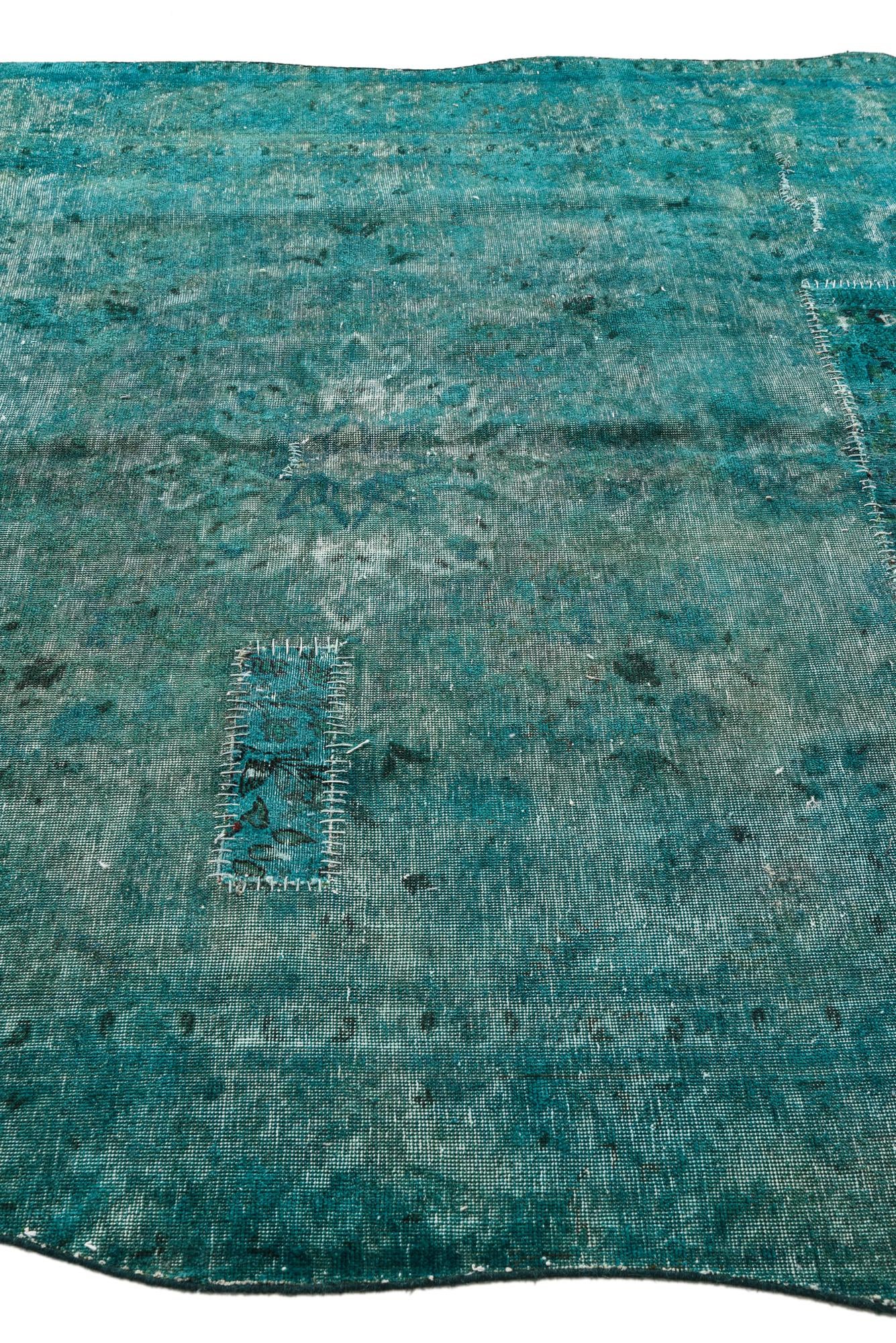 6' 5 x 9' 7 Hand Knotted Ultra Vintage Persian Wool Rug