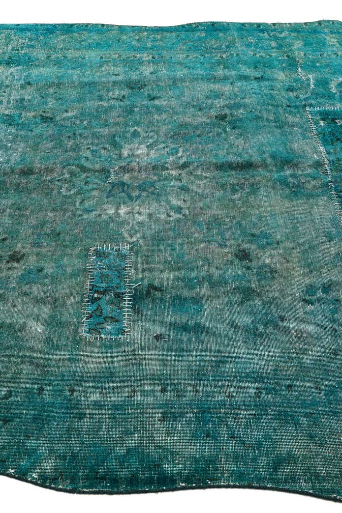 6' 5 x 9' 7 Hand Knotted Ultra Vintage Persian Wool Rug