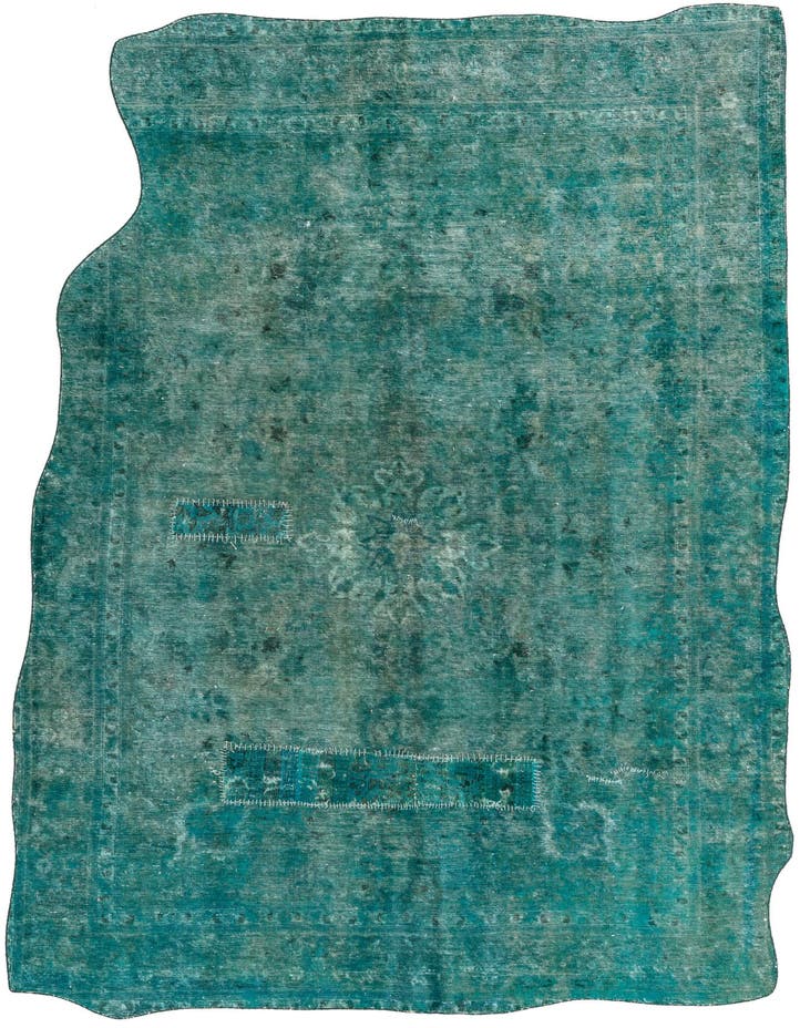  6' 5 x 9' 7  Hand Knotted Ultra Vintage Persian W...