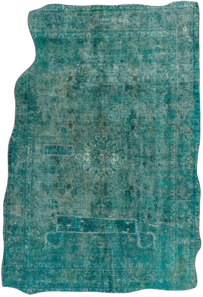 Detail image of 6' 5 x 9' 7 Hand Knotted Ultra Vintage Persian Wool Rug