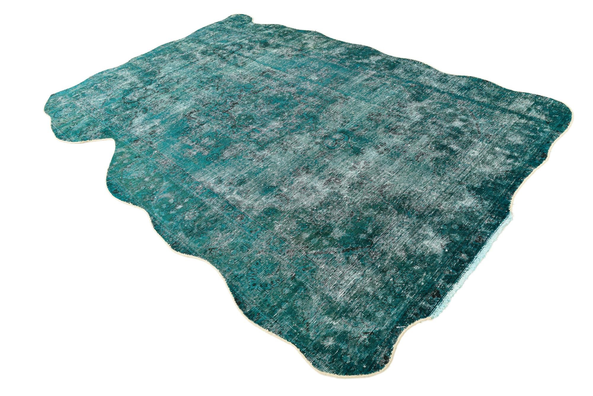 6' 7 x 9' 9 Hand Knotted Ultra Vintage Persian Wool Rug