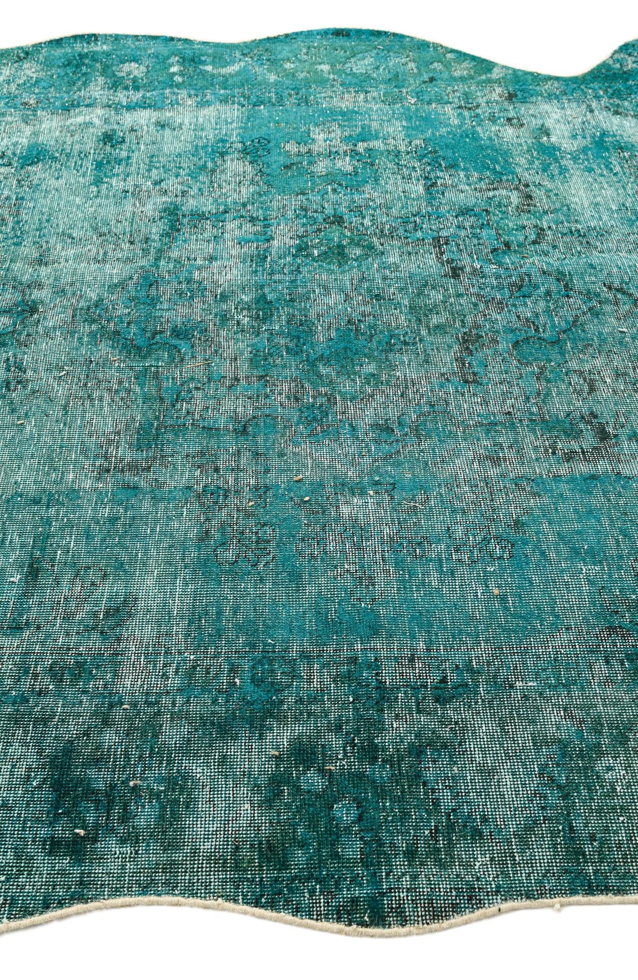 6' 7 x 9' 9 Hand Knotted Ultra Vintage Persian Wool Rug