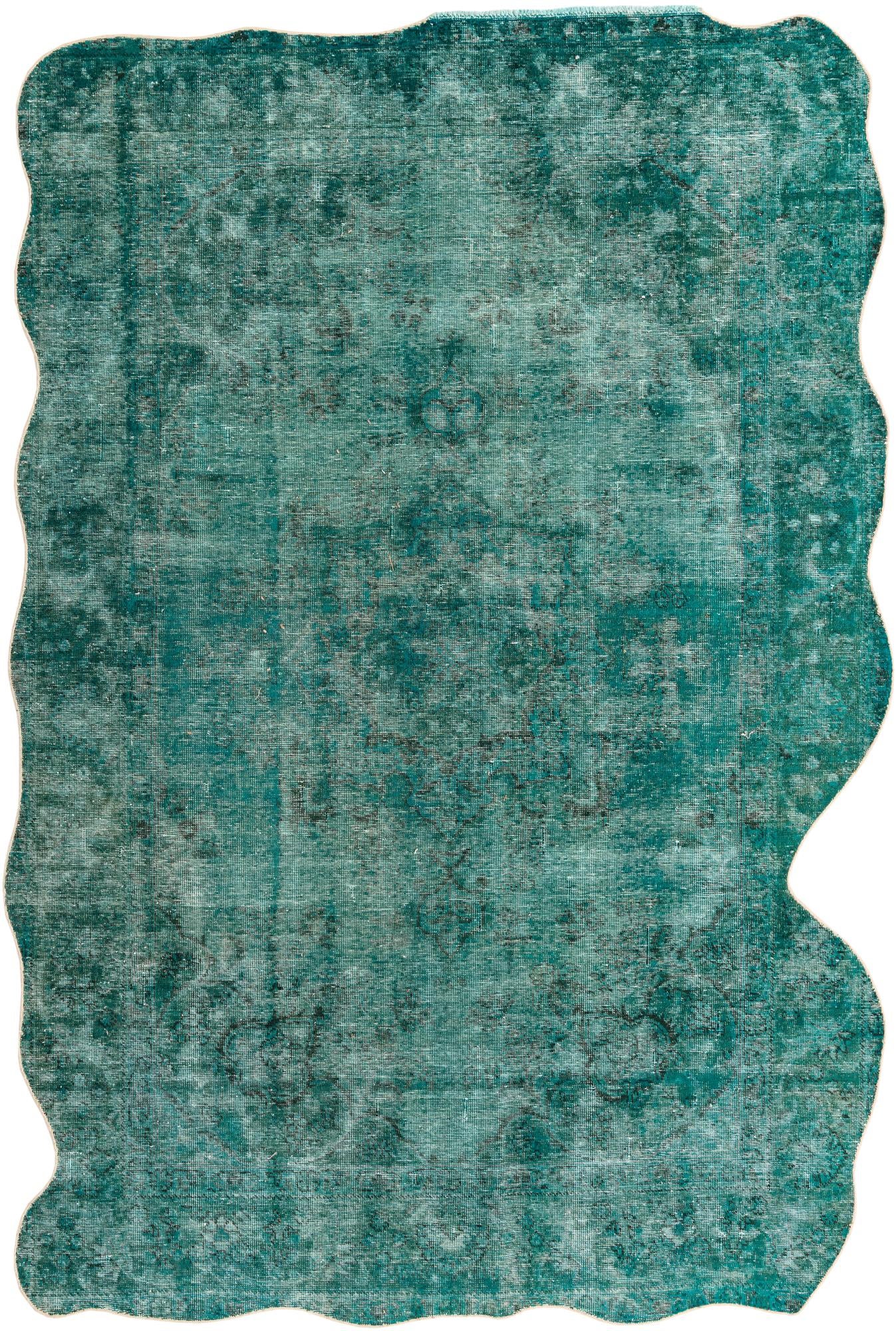 6' 7 x 9' 9 Hand Knotted Ultra Vintage Persian Wool Rug