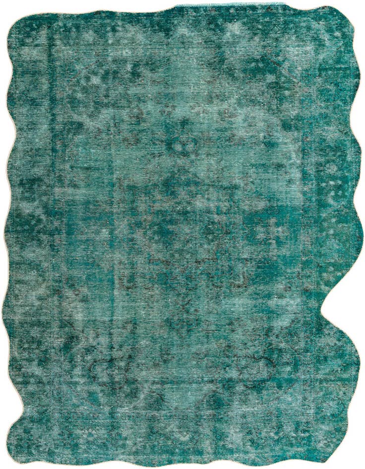 Detail image of 6' 7 x 9' 9 Hand Knotted Ultra Vintage Persian Wool Rug