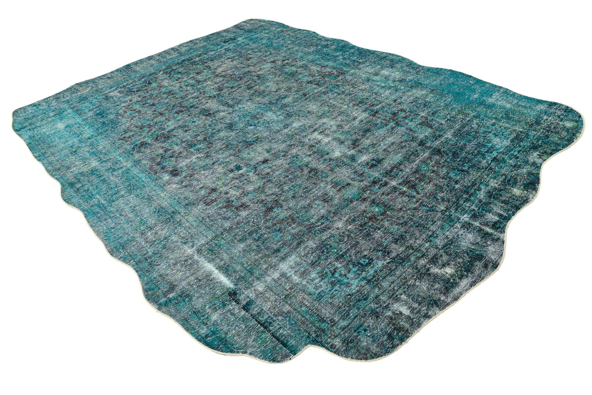 9' x 12' Hand Knotted Ultra Vintage Persian Wool Rug