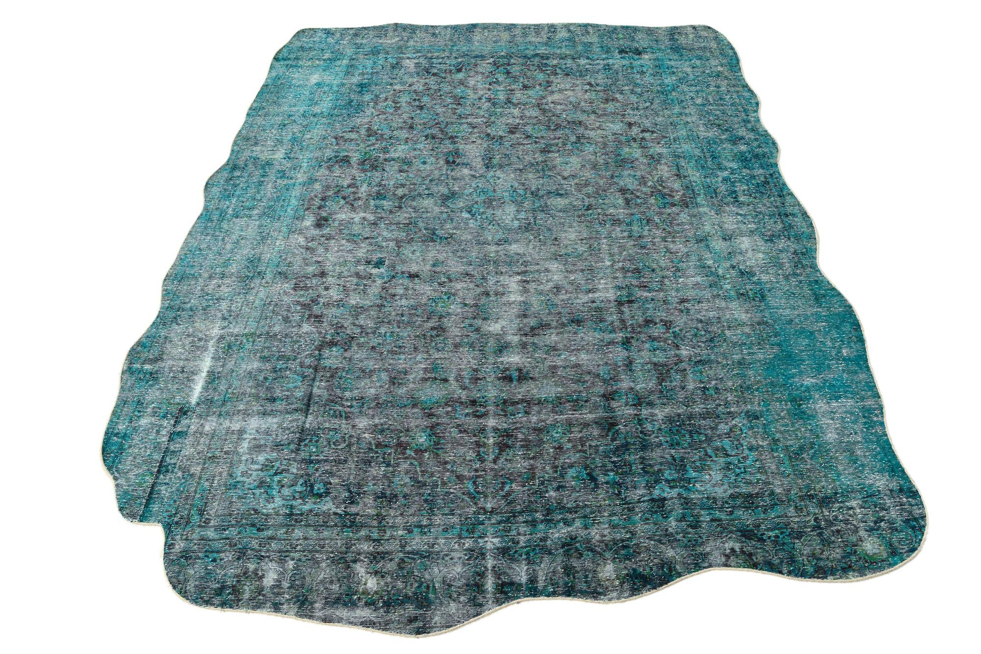 9' x 12' Hand Knotted Ultra Vintage Persian Wool Rug