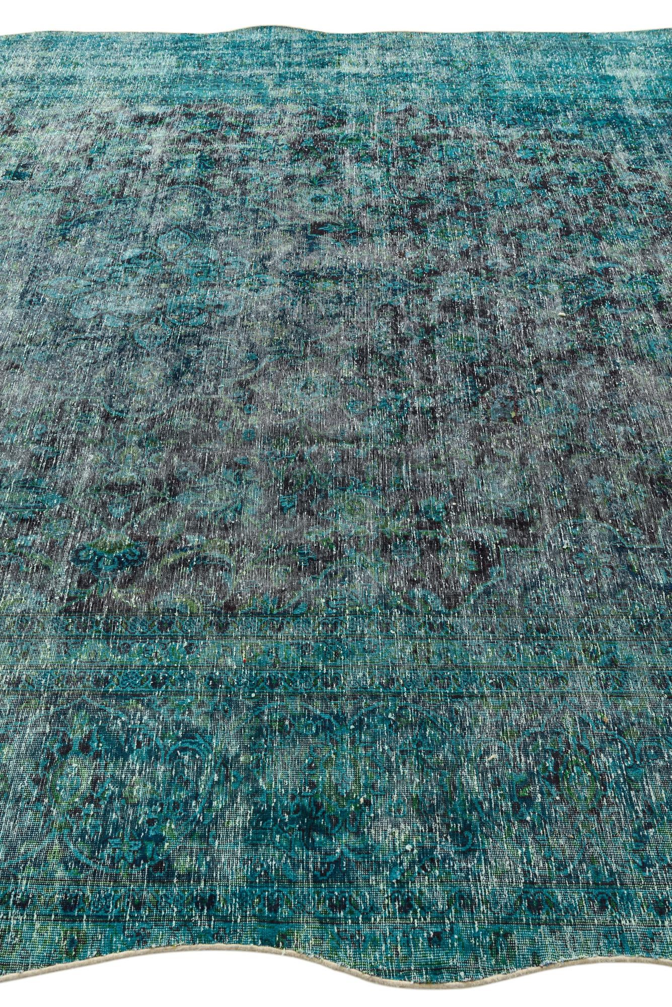 9' x 12' Hand Knotted Ultra Vintage Persian Wool Rug