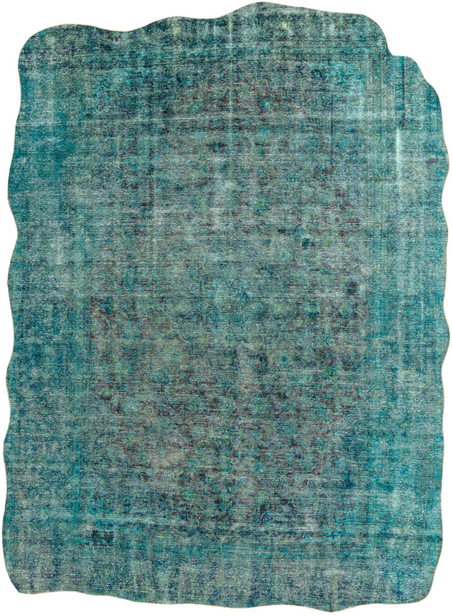 9' x 12' Hand Knotted Ultra Vintage Persian Wool Rug
