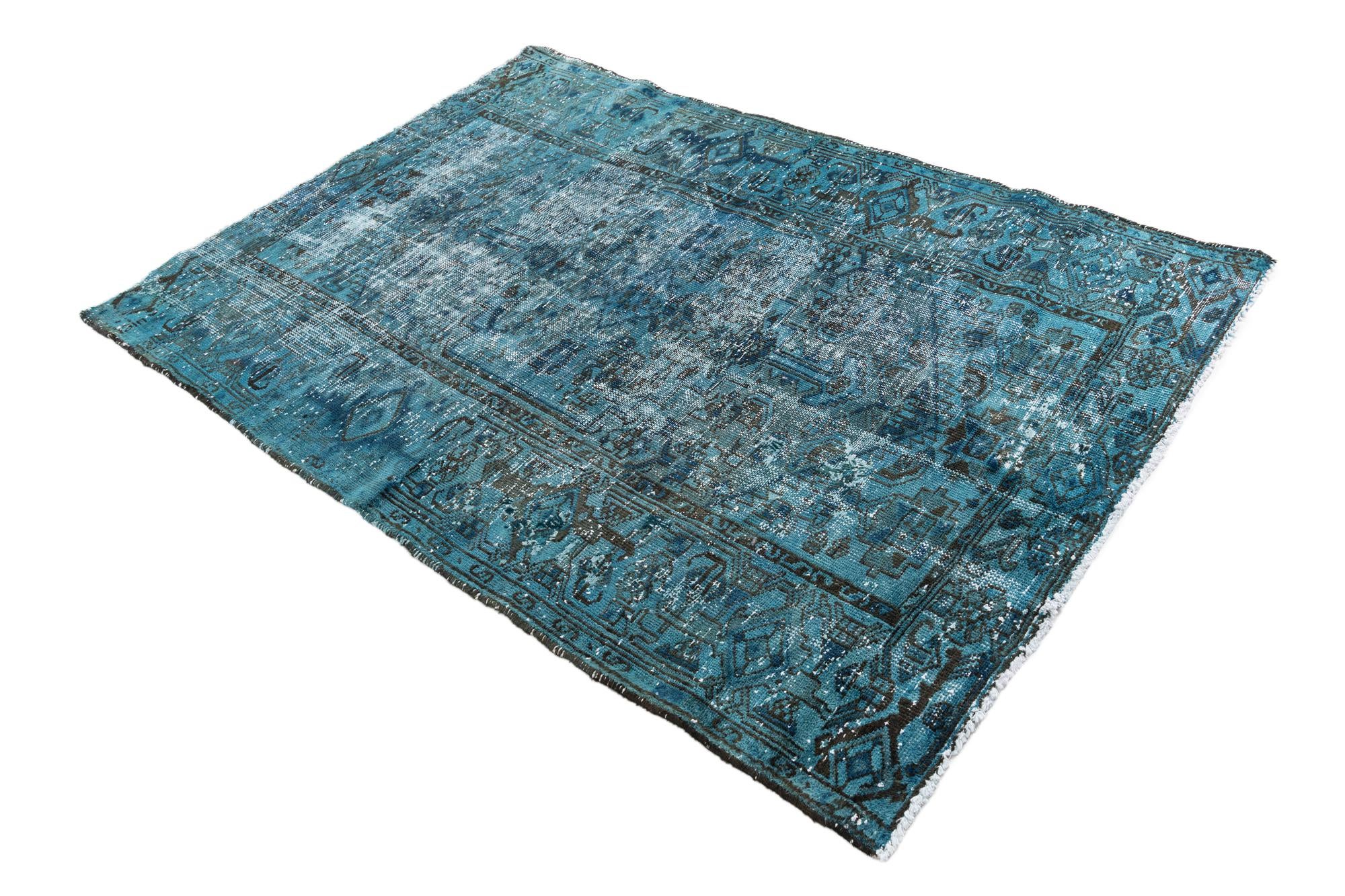 4' 2 x 6' Hand Knotted Ultra Vintage Persian Wool Rug