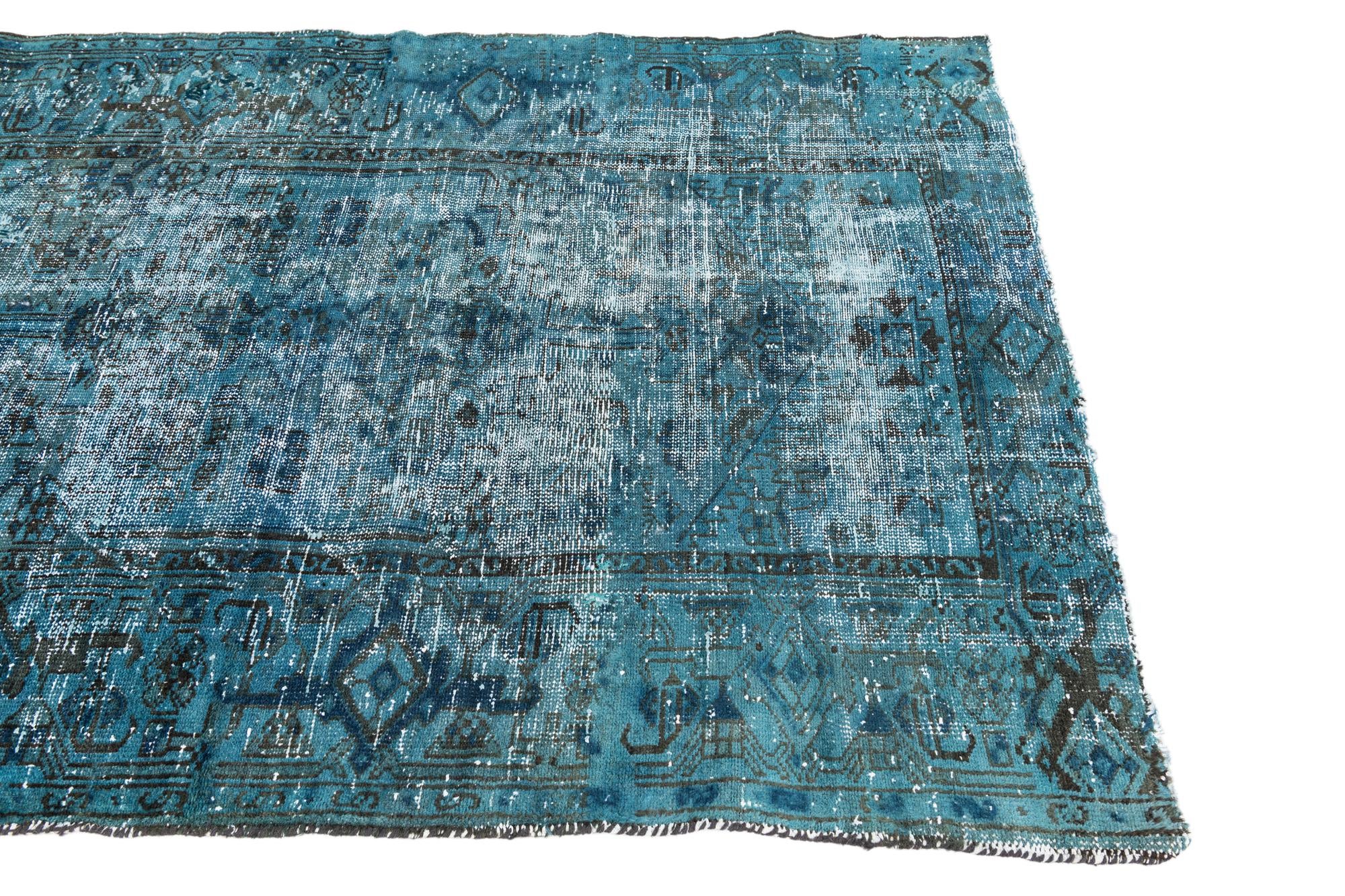 4' 2 x 6' Hand Knotted Ultra Vintage Persian Wool Rug