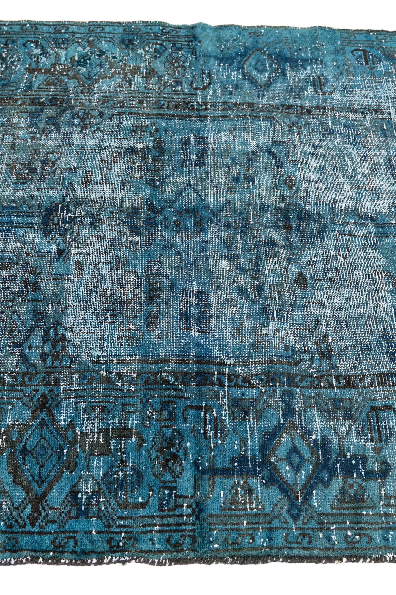 4' 2 x 6' Hand Knotted Ultra Vintage Persian Wool Rug