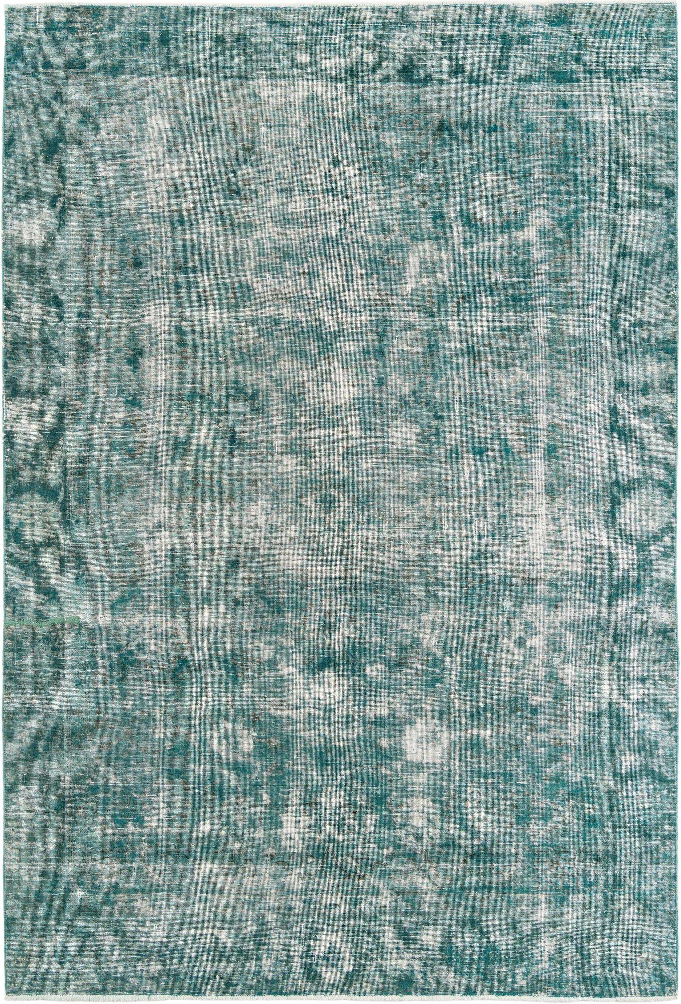 6' 3 x 9' 4 Hand Knotted Ultra Vintage Persian Wool Rug