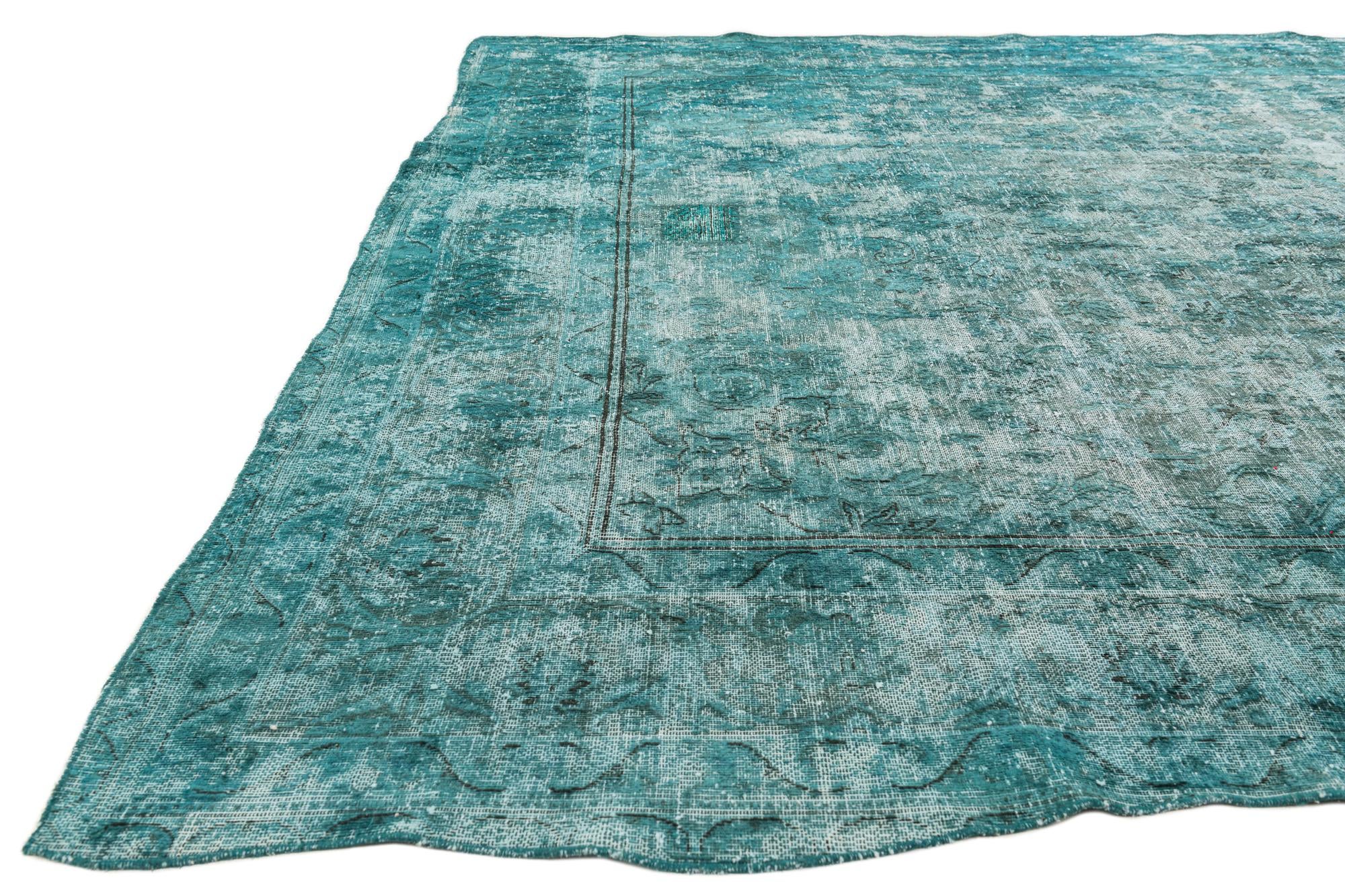 9' 3 x 12' Hand Knotted Ultra Vintage Persian Wool Rug