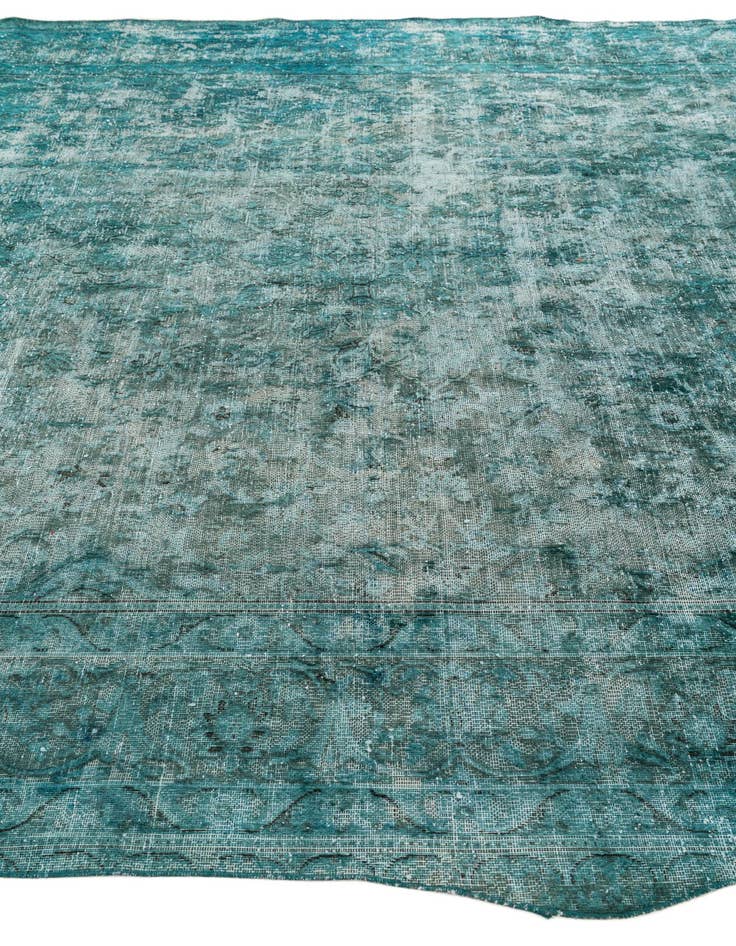 Detail image of 9' 3 x 12'  Hand Knotted Ultra Vintage Persian Wool Rug