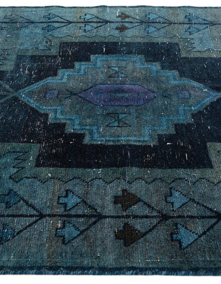 Detail image of 4' 1 x 6' 1  Hand Knotted Ultra Vintage Persian Wool Rug