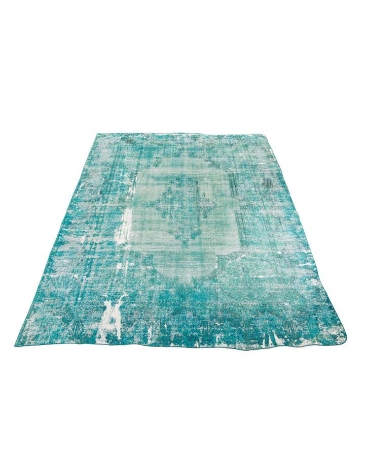9' 6 x 12' 6 Hand Knotted Ultra Vintage Persian Wool Rug