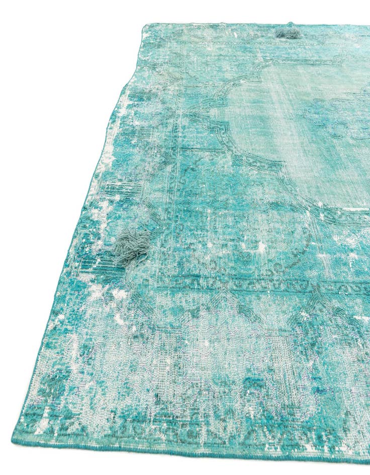 Detail image of 9' 6 x 12' 6  Hand Knotted Ultra Vintage Persian Wool Rug