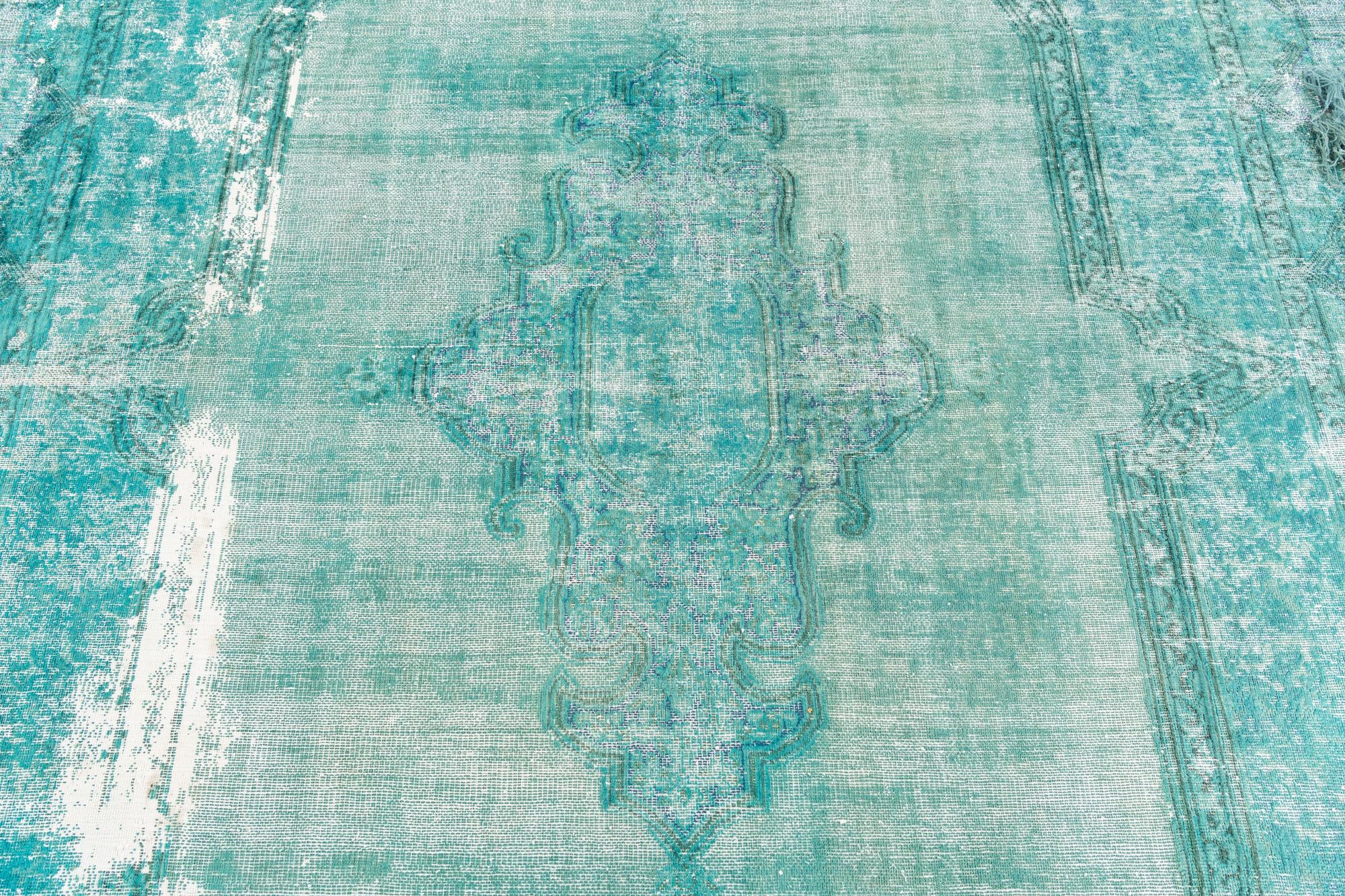 9' 6 x 12' 6 Hand Knotted Ultra Vintage Persian Wool Rug