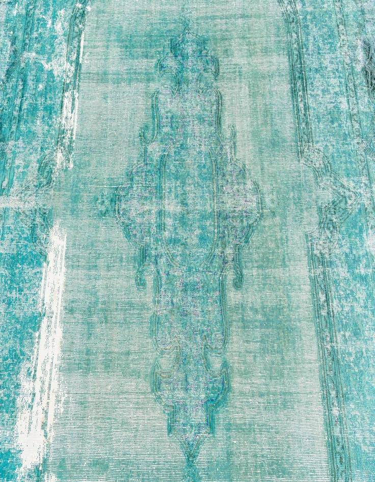 Detail image of 9' 6 x 12' 6  Hand Knotted Ultra Vintage Persian Wool Rug